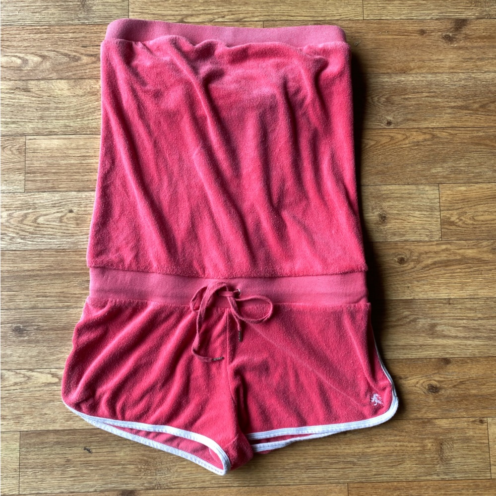 Y2K Express Strapless Romper Pink Size S